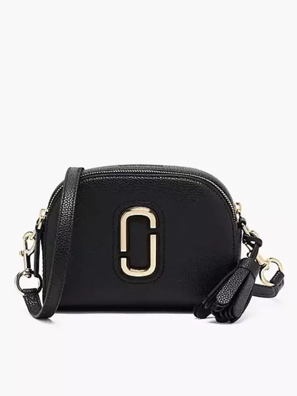 Marc Jacobs Women’s Shutter Leather Crossbody Bag - Black